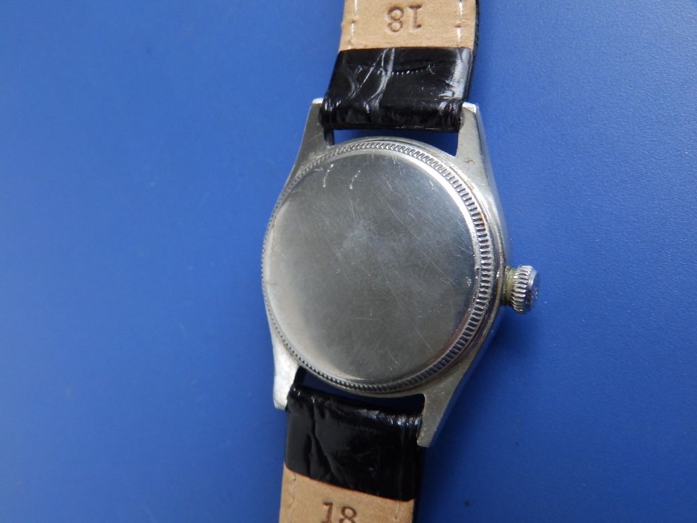 A boxed gent's stainless steel Rolex Oyster Royal wrist watch, manual wind, centre seconds, case - Image 6 of 7