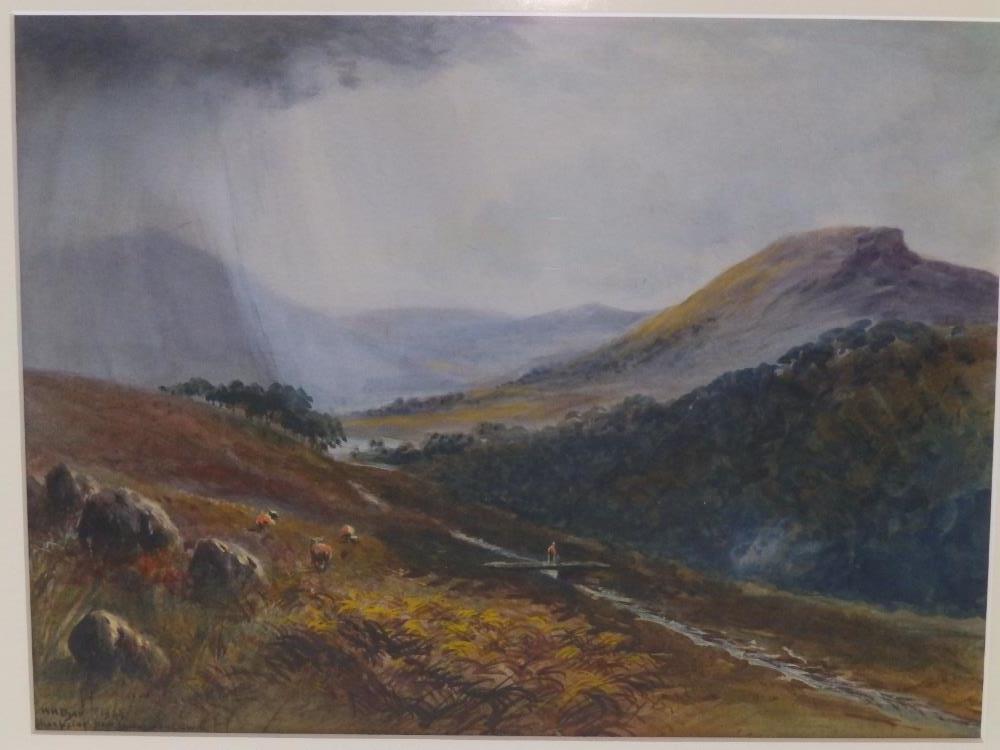 William Henry Dyer (fl.1890-1930) - watercolour - 'Sheepstor from Yennadon Down', signed , inscribed