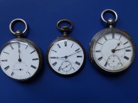 A key-wind silver cased pocket watch by Fairweather of Newcastle-upon-Tyne, No. 2318, a silver cased