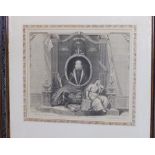 A pair of black & white engraved prints by George Vertue - 'Mary Queen of France & Charles