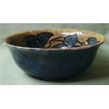 A Morris Ware pottery bowl, 10.4" diameter - small rim chip.