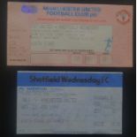 1993-94 LEAGUE CUP SEMI-FINAL MANCHESTER UNITED V SHEFFIELD WEDNESDAY TICKET'S FOR BOTH LEGS
