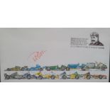 2002 SLVERSTONE MOTOR RACING LTD EDITION POSTAL COVER AUTOGRAPHED BY PETER GETHIN