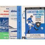 1959/60 F.A. CUP WOLVERHAMPTON WANDERERS FINAL, S/F OFFICIAL & PIRATE PLUS Q/F