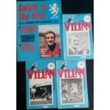 ASTON VILLA 3 VILLAN MAGAZINES & 1972 PROMOTION BROCHURE