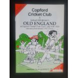 CRICKET 1988 COPFORD C C V OLD ENGLAND MULTI AUTOGRAPHED PROGRAMME