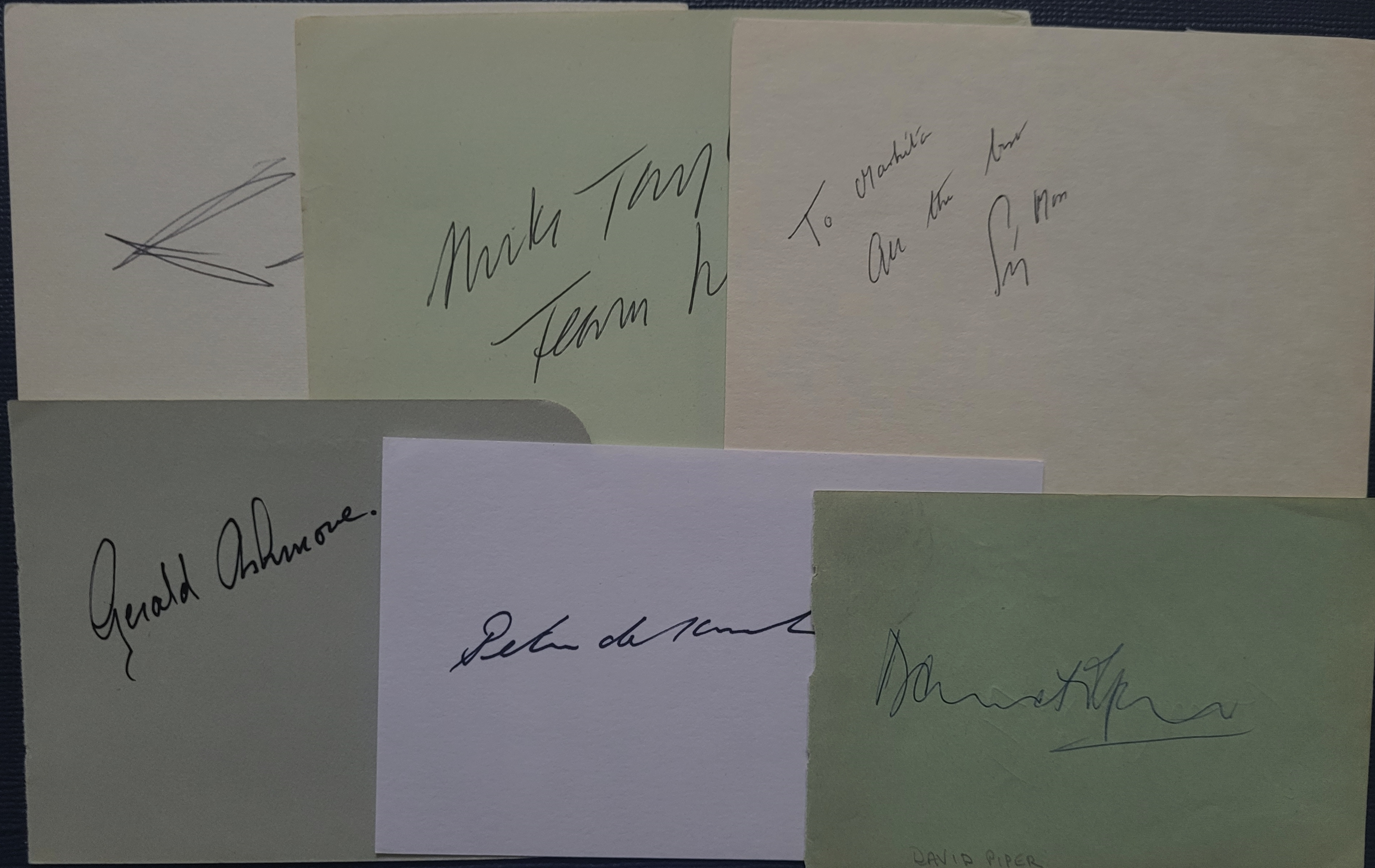 FORMULA ONE DRIVERS 1950'S - 70'S AUTOGRAPHS X 14