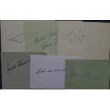 FORMULA ONE DRIVERS 1950'S - 70'S AUTOGRAPHS X 14