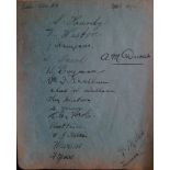 1921-22 ASTON VILLA AUTOGRAPH PAGE