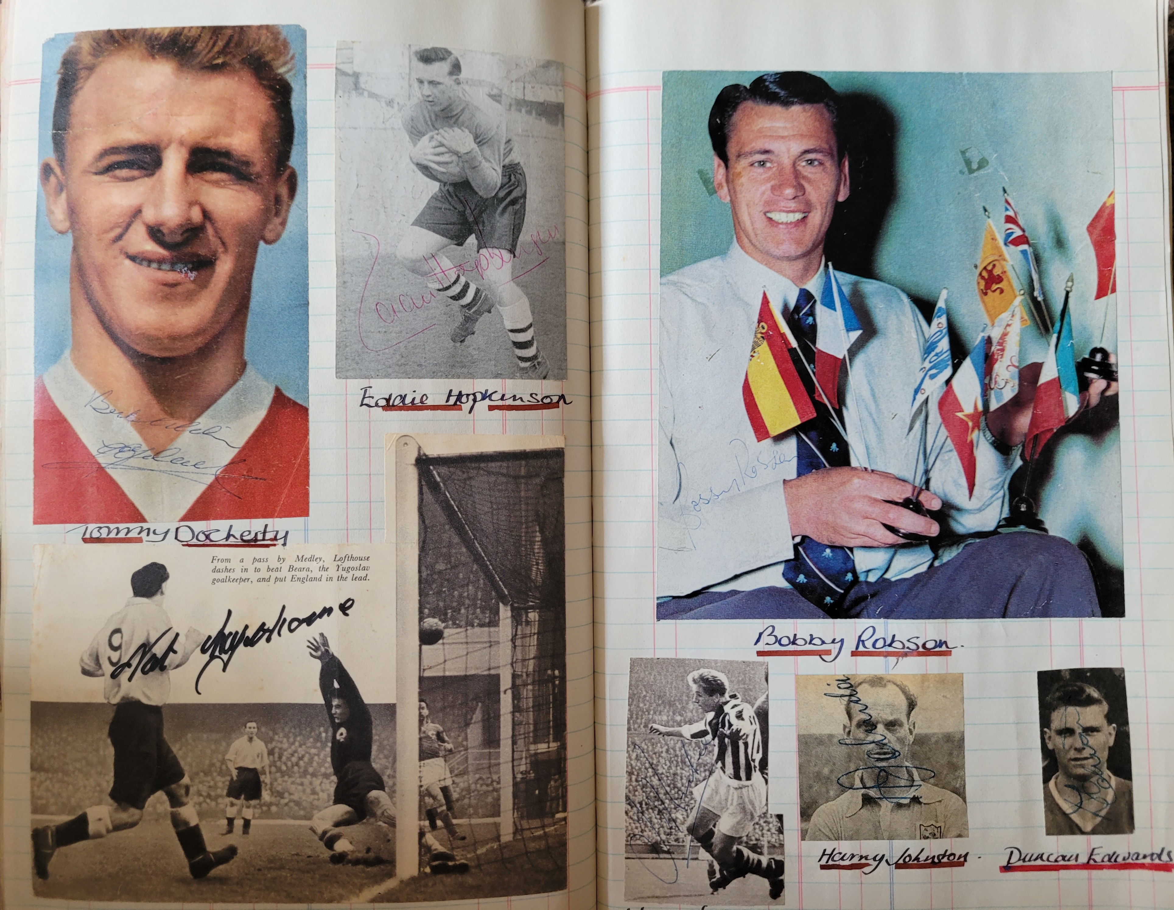 BOOK CONTAINING OVER 1,300 AUTOGRAPHED PICTURES INC' 4 OF MANCHESTER UNITED'S DUNCAN EDWARDS - Image 76 of 160