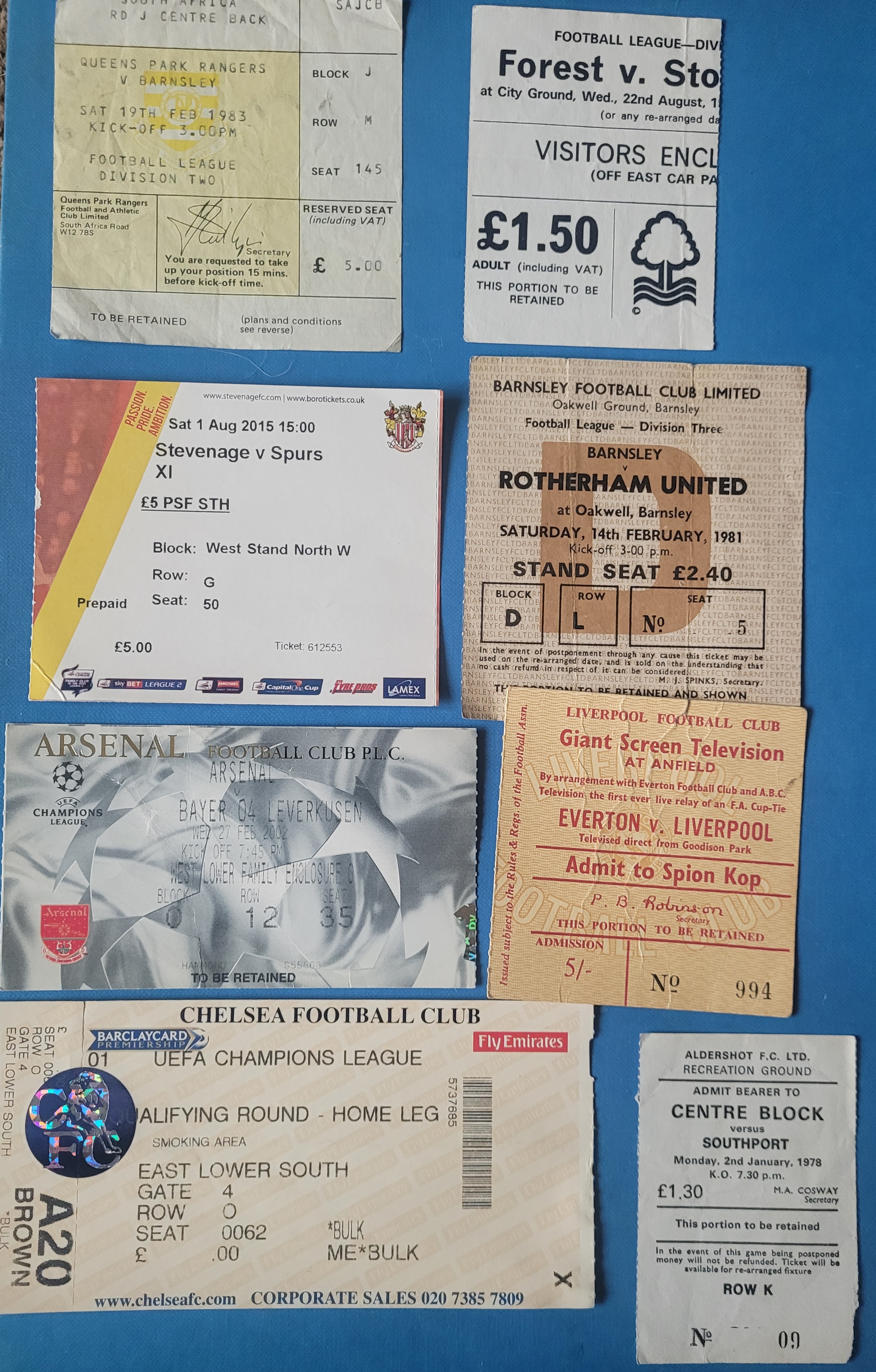 COLLECTION OF FOOTBALL TICKETS X 122 - Image 3 of 9