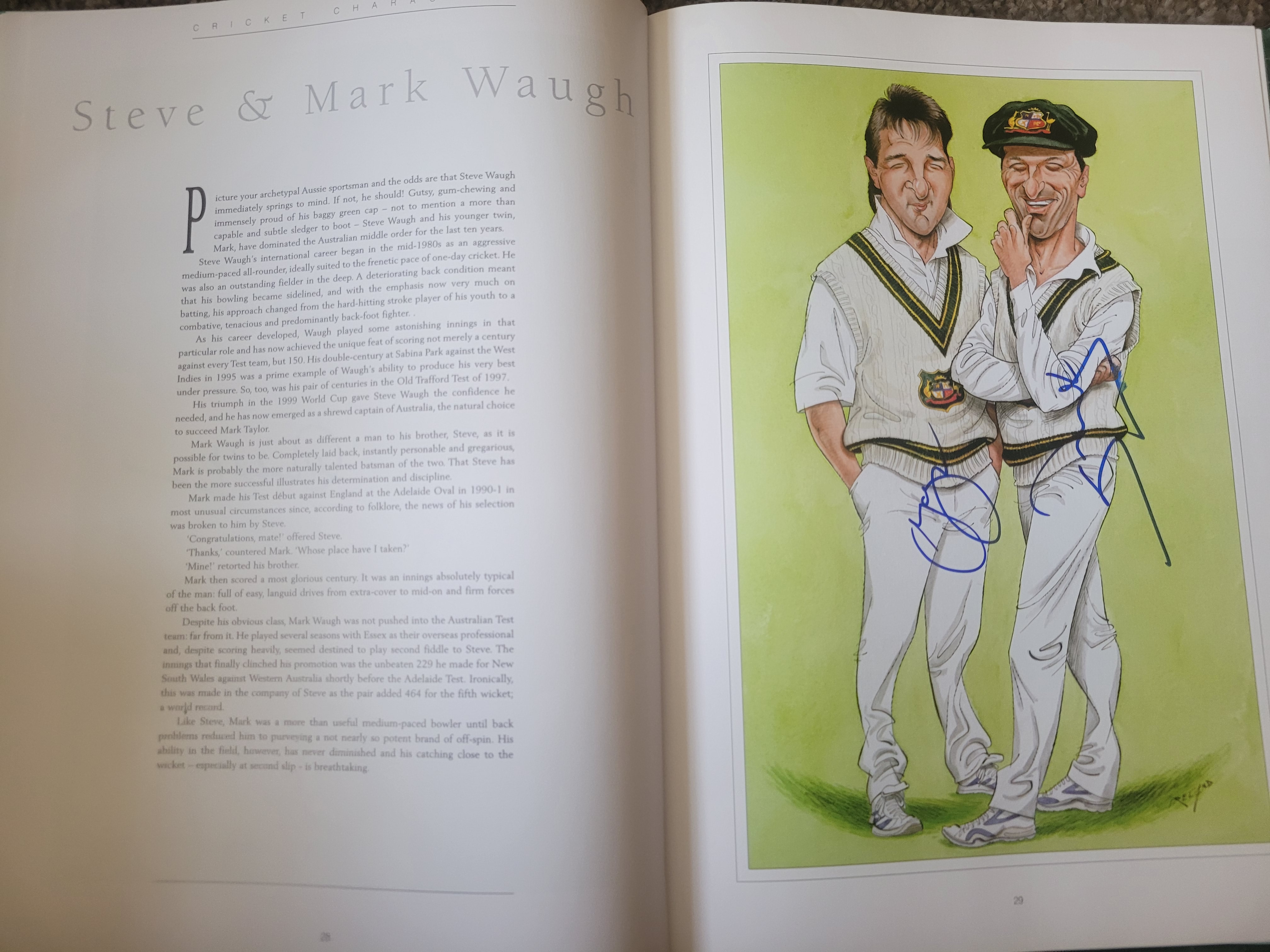 THE CRICKET CARICATURES OF JOHN IRELAND MULTI SIGNED BOOK - Image 13 of 39