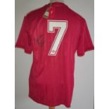 LIVERPOOL 1985-86 FA CUP WINNERS COMMEMORATIVE SHIRT AUTOGRAPHED BY KENNY DALGLISH