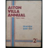 ASTON VILLA 1939-40 HANDBOOK