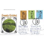 CRICKET 1973 MIDDLESEX POSTAL COVER AUTOGRAPHED BY 11