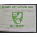 1982-83 NORWICH CITY V MANCHESTER UNITED TICKET