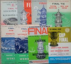 COLLECTION OF CUP FINAL PROGRAMMES X 8