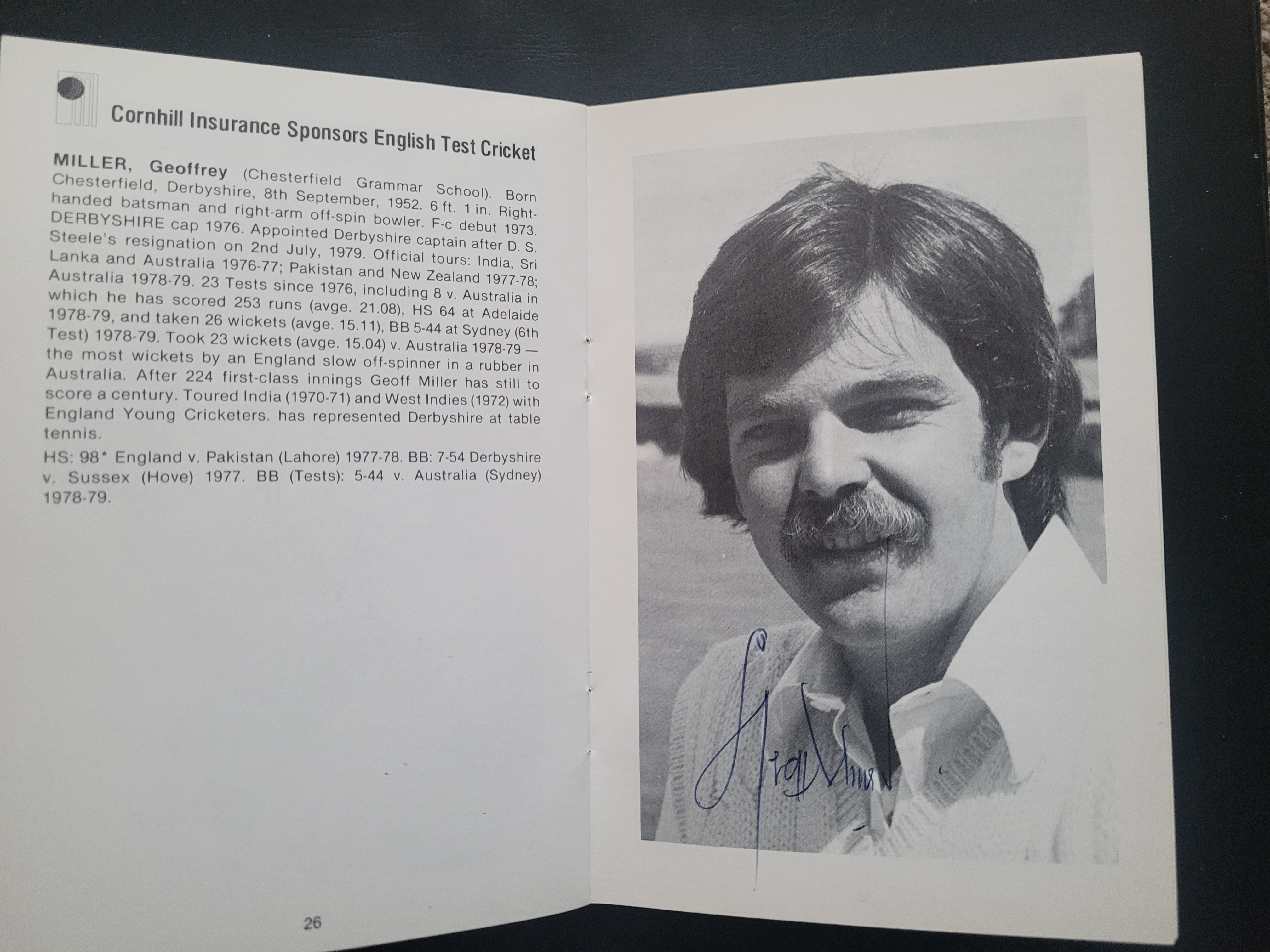 CRICKET 1979-80 ENGLAND IN AUSTRALIA BROCHURE FULLY SIGNED EXCEPT FOR GOOCH & RANDALL - Image 12 of 15