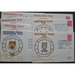 1973 FOOTBALL LEAGUE COMMEMORATIVE SERIES OF POSTAL COVERS X 23