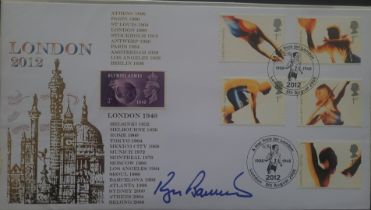 OLYMPICS / ATHLETICS SIR ROGER BANNISTER AUTOGRAPHED POSTAL COVER