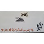 MOTORCYCLE RACING SILVERSTONE LIMITED EDITION POSTAL COVER AUTOGRAPHED BY JAMES TOSELAND