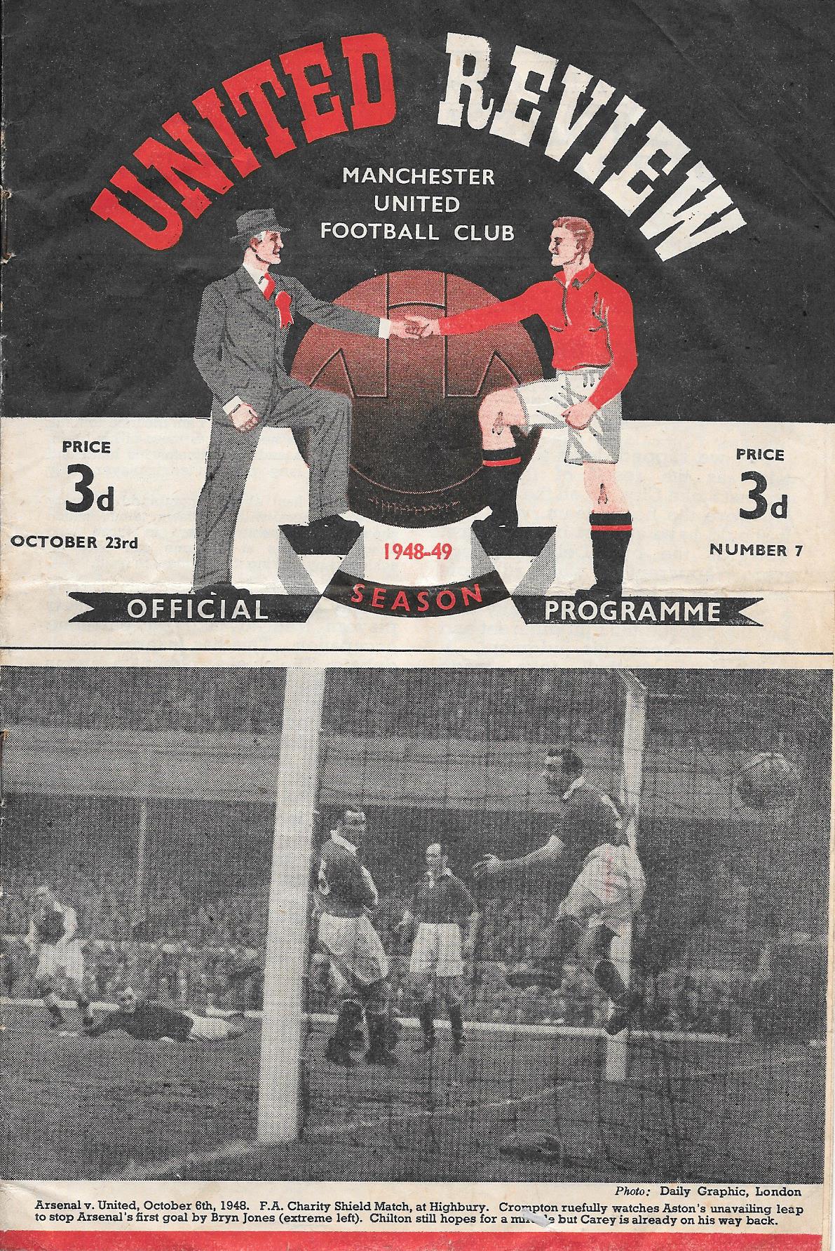 1948-49 MANCHESTER UNITED V BURNLEY