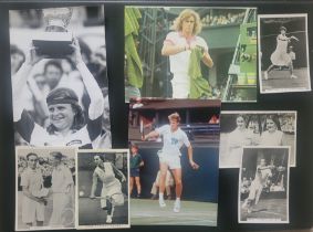 TENNIS COLLECTION OF VINTAGE POSTCARDS, PHOTO'S & CARDS