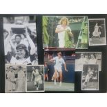 TENNIS COLLECTION OF VINTAGE POSTCARDS, PHOTO'S & CARDS