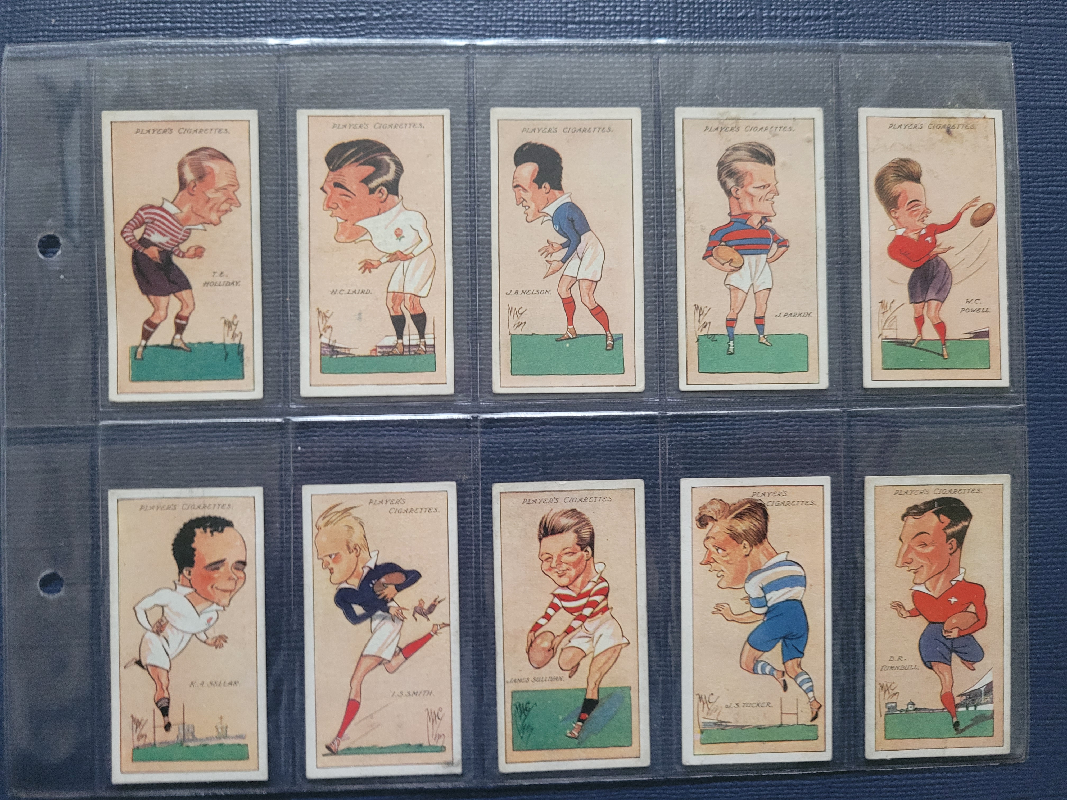 RUGBY LEAGUE / UNION CIGARETTE CARDS