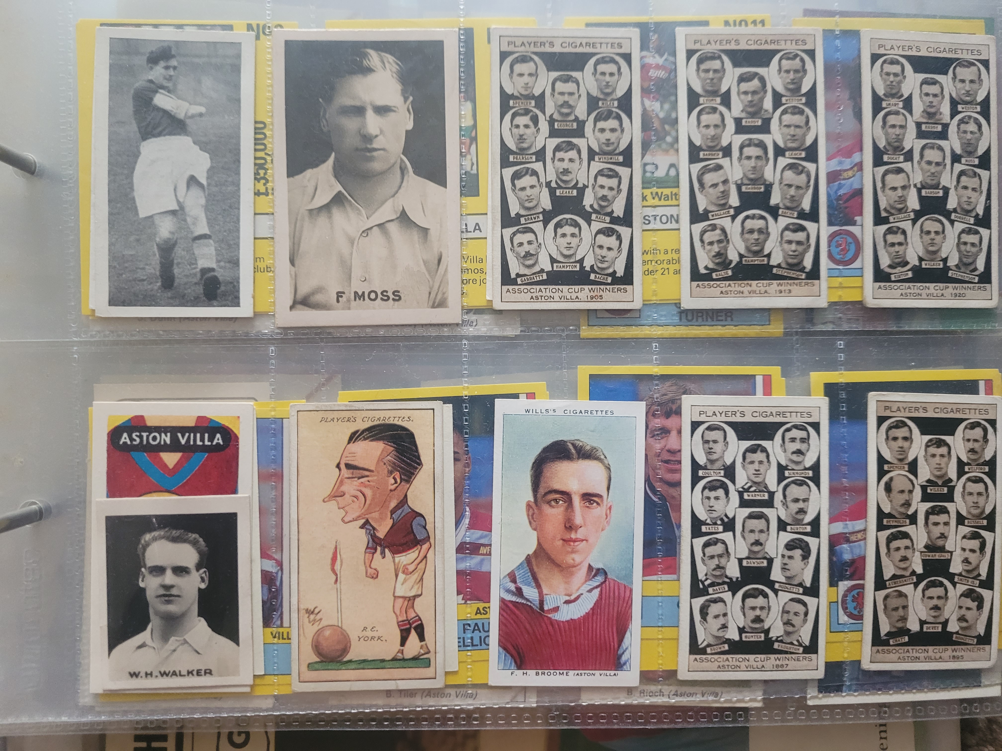 COLLECTION OF ASTON VILLA CIGARETTE &TRADE CARDS / STICKERS X 185