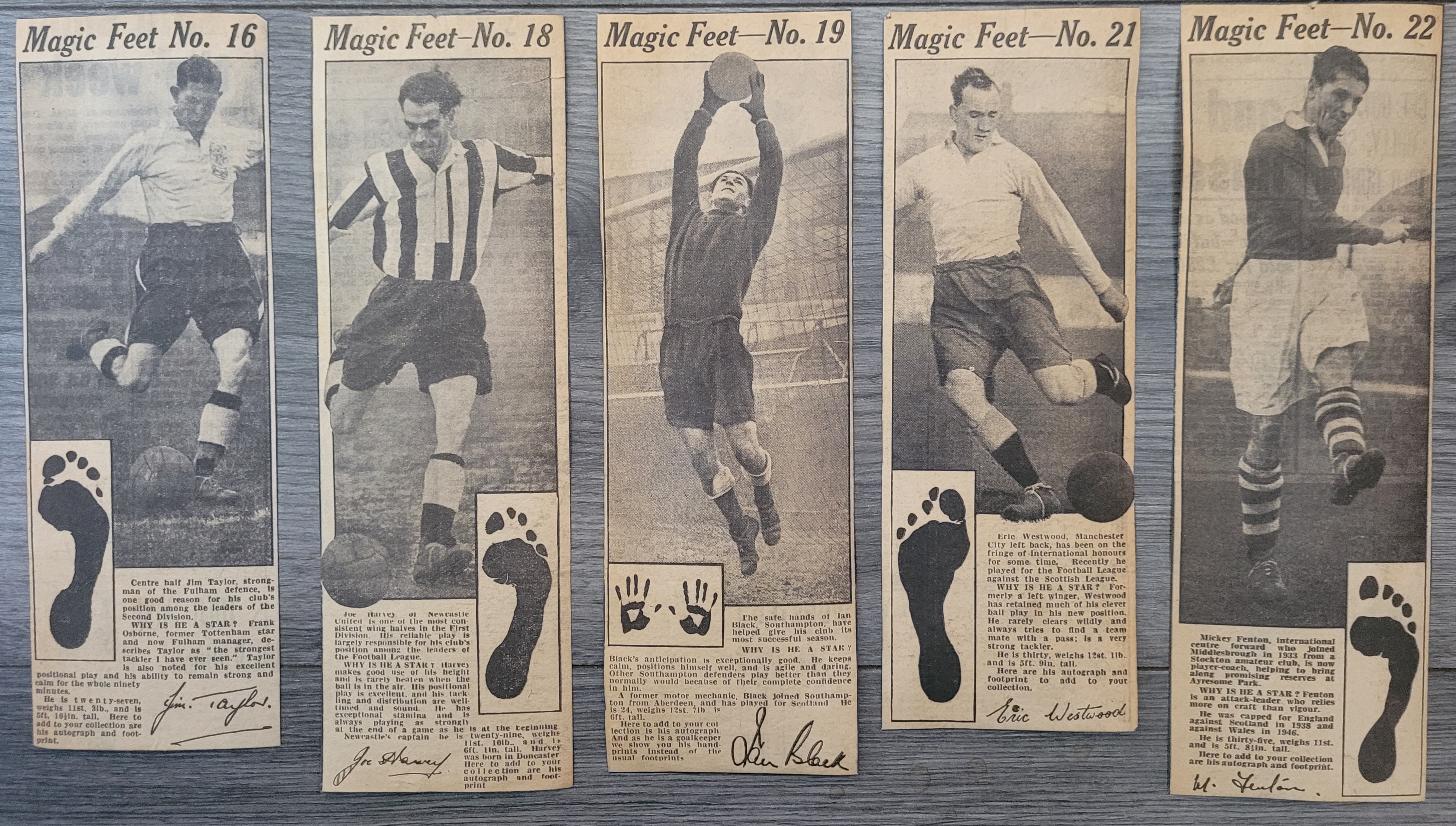 VINTAGE UNUSED FOOTBALL SCRAPBOOK & LOOSE CUTTINGS - Image 7 of 7