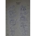 ASTON VILLA 2000-01 SEASON AUTOGRAPHS