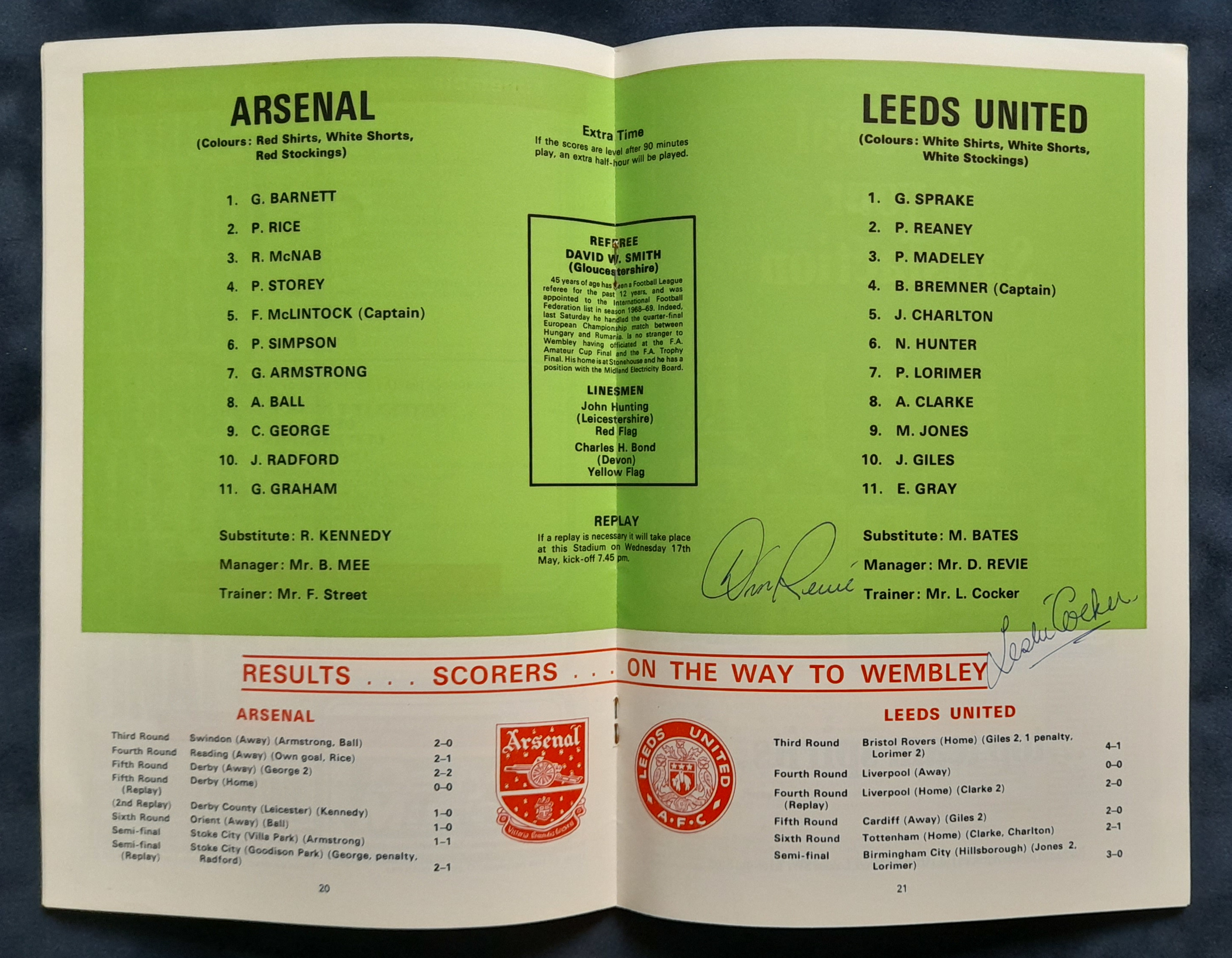 LEEDS UNITED MULTI AUTOGRAPHED 1972 FA CUP FINAL PROGRAMME - Image 3 of 5