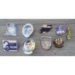 WEST BROMWICH ALBION BADGES X 9