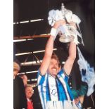 COVENTRY CITY BRIAN KILCLINE LIFTING THE FA CUP LARGE AUTOGRAPHED PHOTO