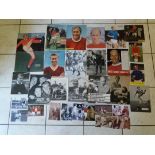 MANCHESTER UNITED BOBBY CHARLTON POSTERS & QUALITY REPRINTED PHOTOS X 30