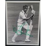 CRICKET KIM BARNETT DERBYSHIRE AUTOGRAPHED PRESS PHOTO