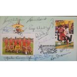 1986 WORLD CUP POSTAL COVER AUTOGRAPHED BY 12