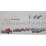 2010 SILVERSTONE MOTOR RACING LTD EDITION POSTAL COVER AUTOGRAPHED BY MARIO ANDRETTI