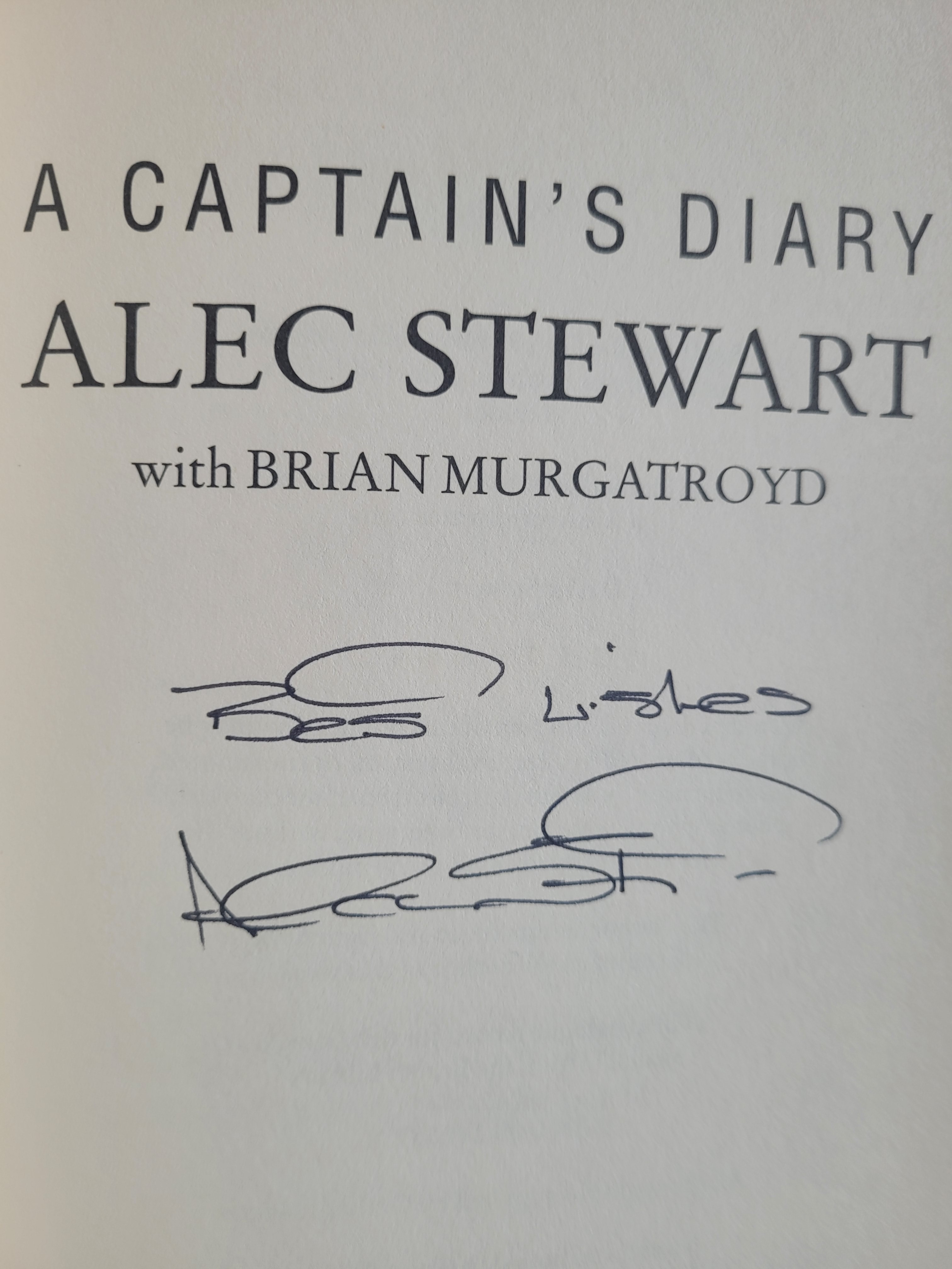 CRICKET ALEC STEWART AUTOGRAPHED BOOK - Image 2 of 2