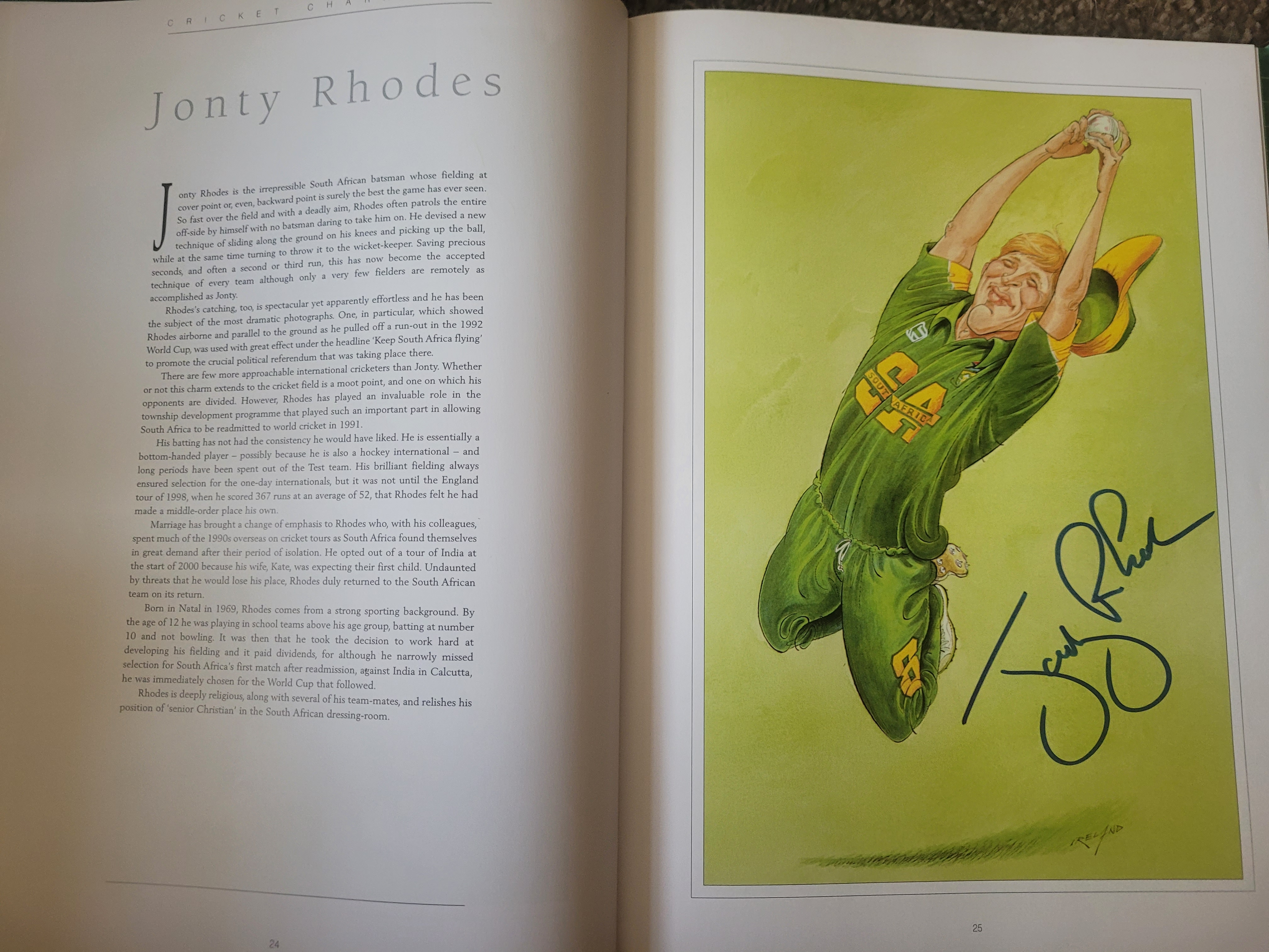 THE CRICKET CARICATURES OF JOHN IRELAND MULTI SIGNED BOOK - Image 11 of 39