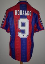 BARCELONA REPLICA SHIRT AUTOGRAPHED BY RONALDO