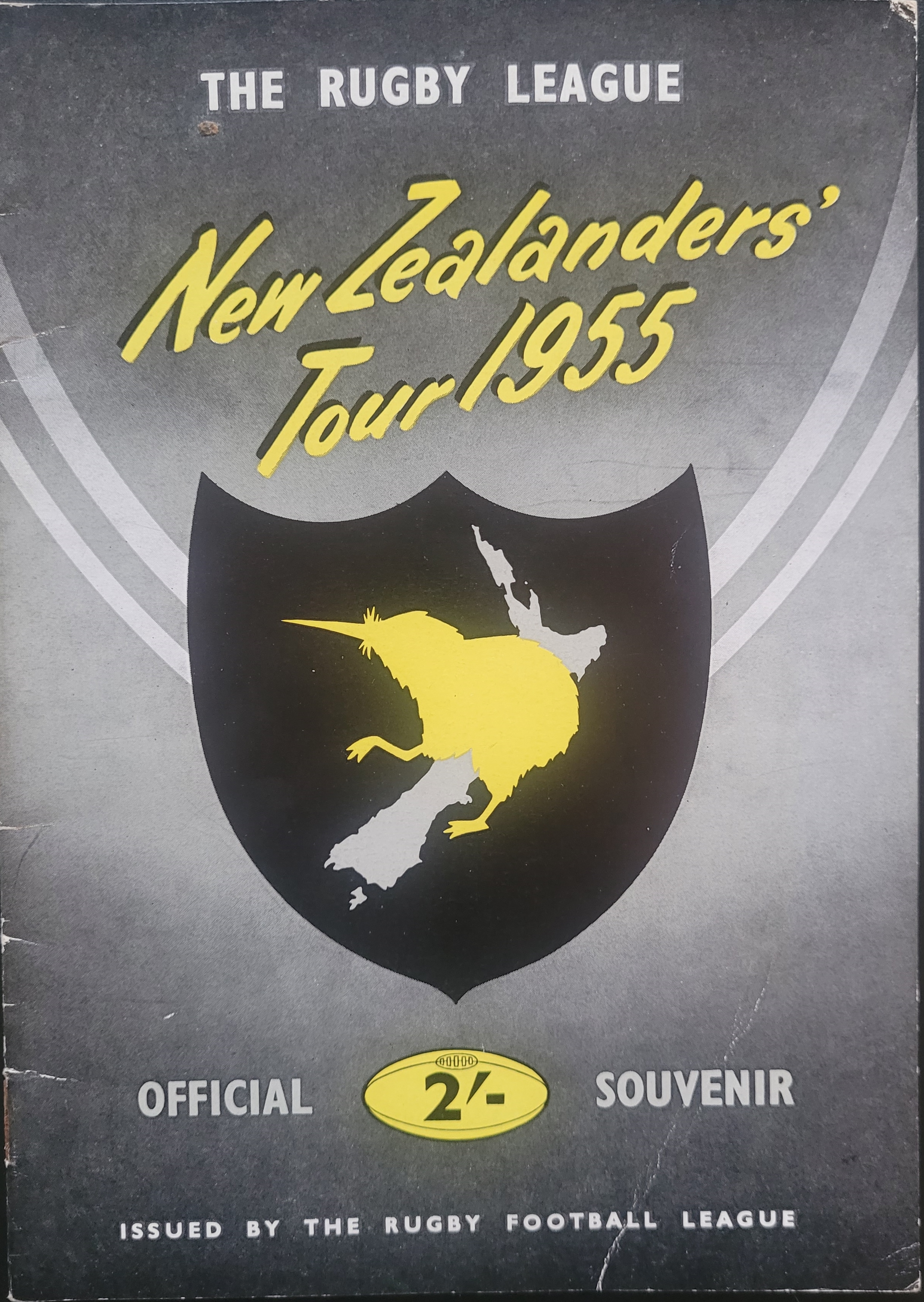 1955 RUGBY LEAGUE NEW ZEALAND OFFICIAL BOOKLET