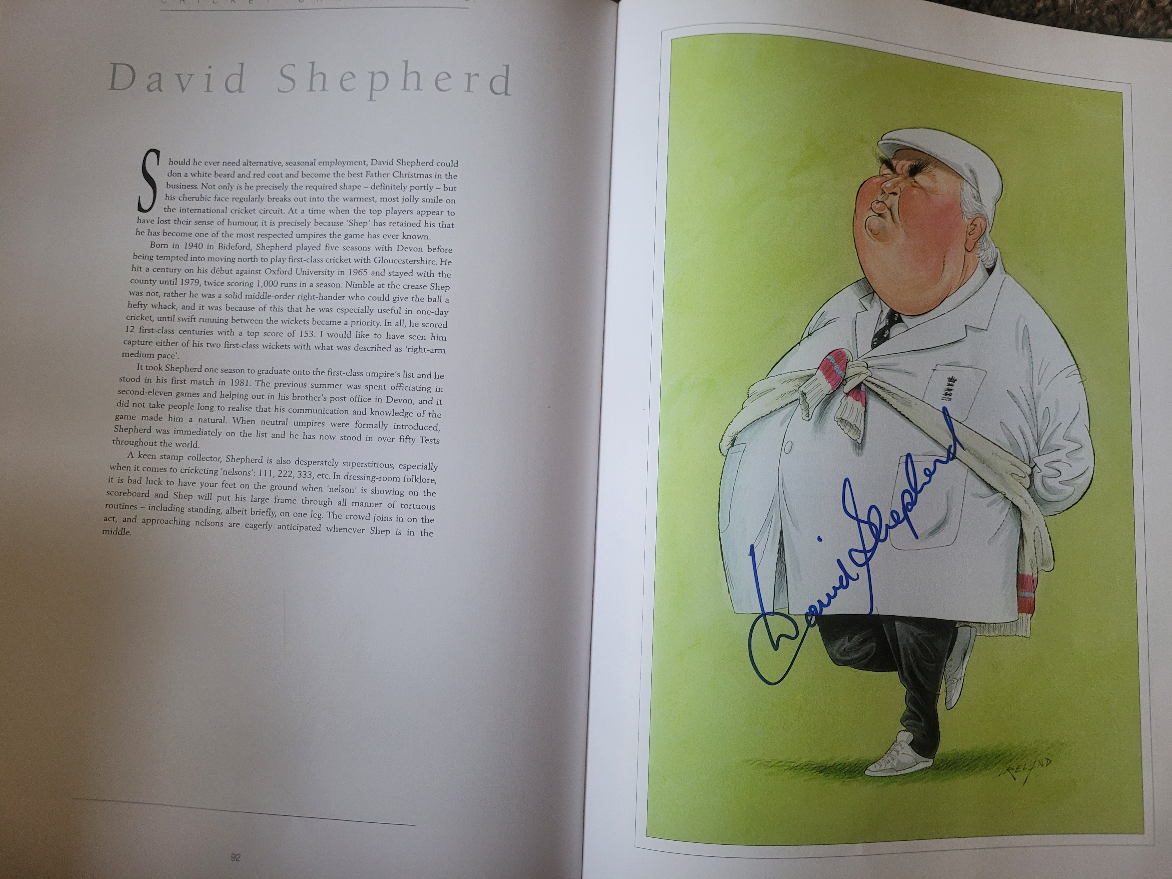 THE CRICKET CARICATURES OF JOHN IRELAND MULTI SIGNED BOOK - Image 38 of 39