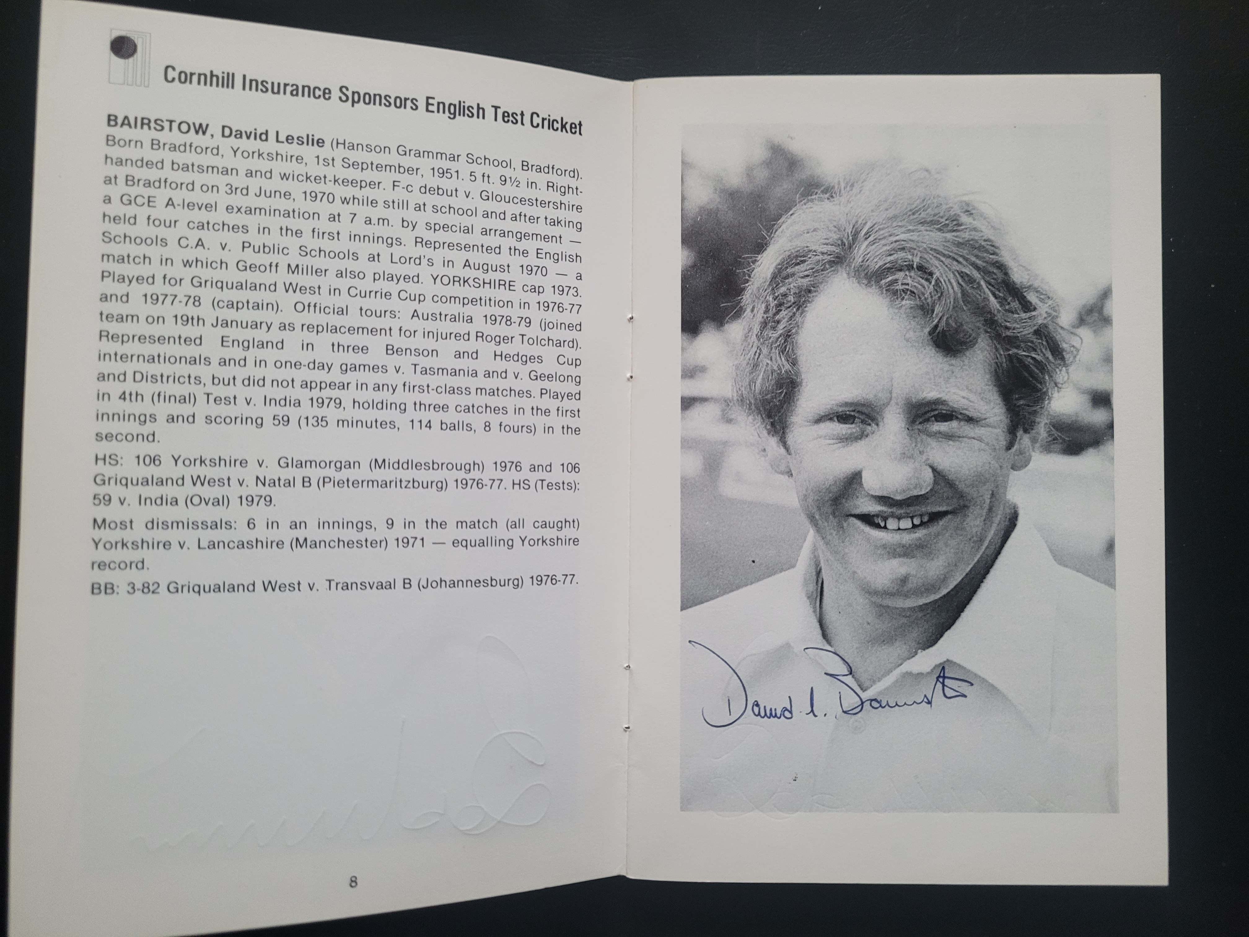 CRICKET 1979-80 ENGLAND IN AUSTRALIA BROCHURE FULLY SIGNED EXCEPT FOR GOOCH & RANDALL - Image 4 of 15