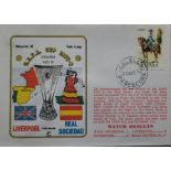 1975 REAL SOCIEDAD V LIVERPOOL UEFA CUP POSTAL COVER