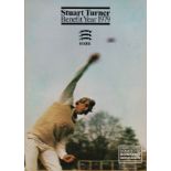 CRICKET - STUART TURNER ESSEX BENEFIT BROCHURE HAND SIGNED BY 9