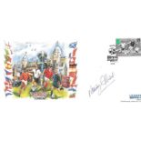 EURO 96 POSTAL COVER AUTOGRAPHED BY NOBBY STILES