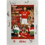 MIDDLESBROUGH AUTOGRAPHED MONTAGE