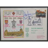 1975 FA CUP FINAL WEST HAM V FULHAM LIMITED EDITION POSTAL COVER AUTOGRAPHED BY ALAN TAYLOR